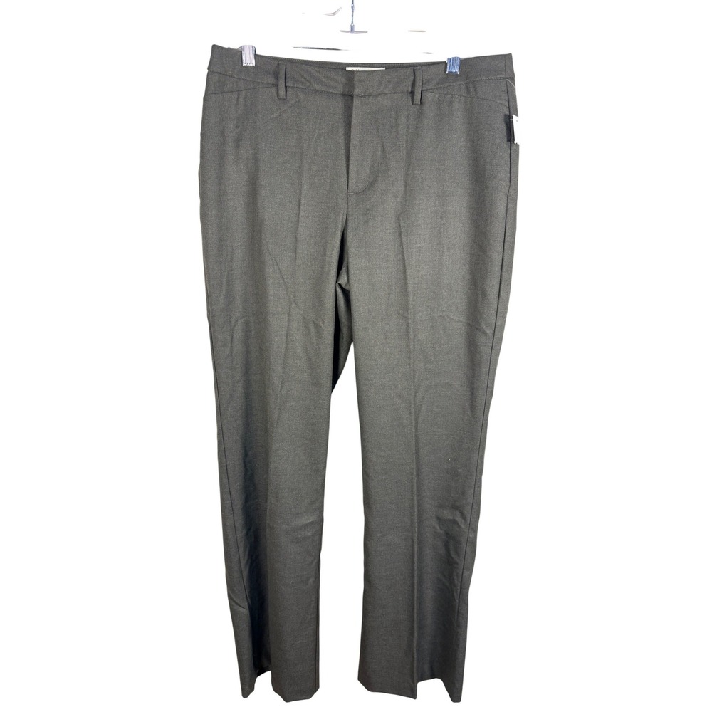 Coldwater Creek Bootcut Pants Womens 12 Gray New Natural Fit Stretch Trousers